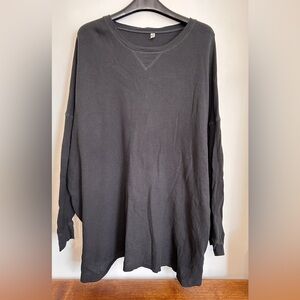 FREE PEOPLE INTIMATELY WAFFLE KNIT THERMAL OVERSIZED